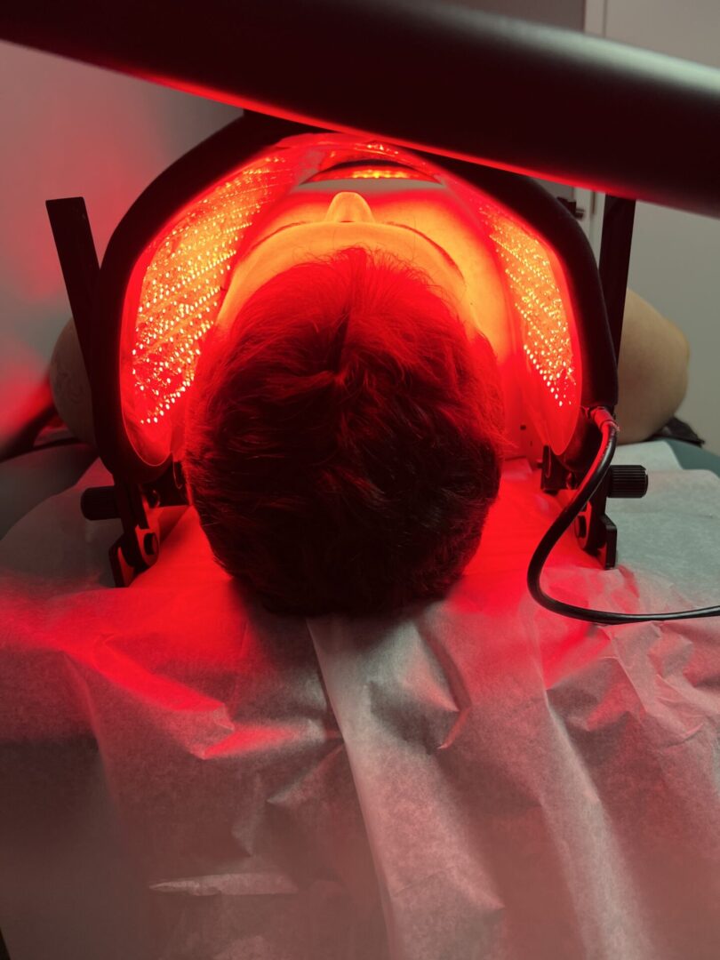 a man undergoing Contour Light Therapy